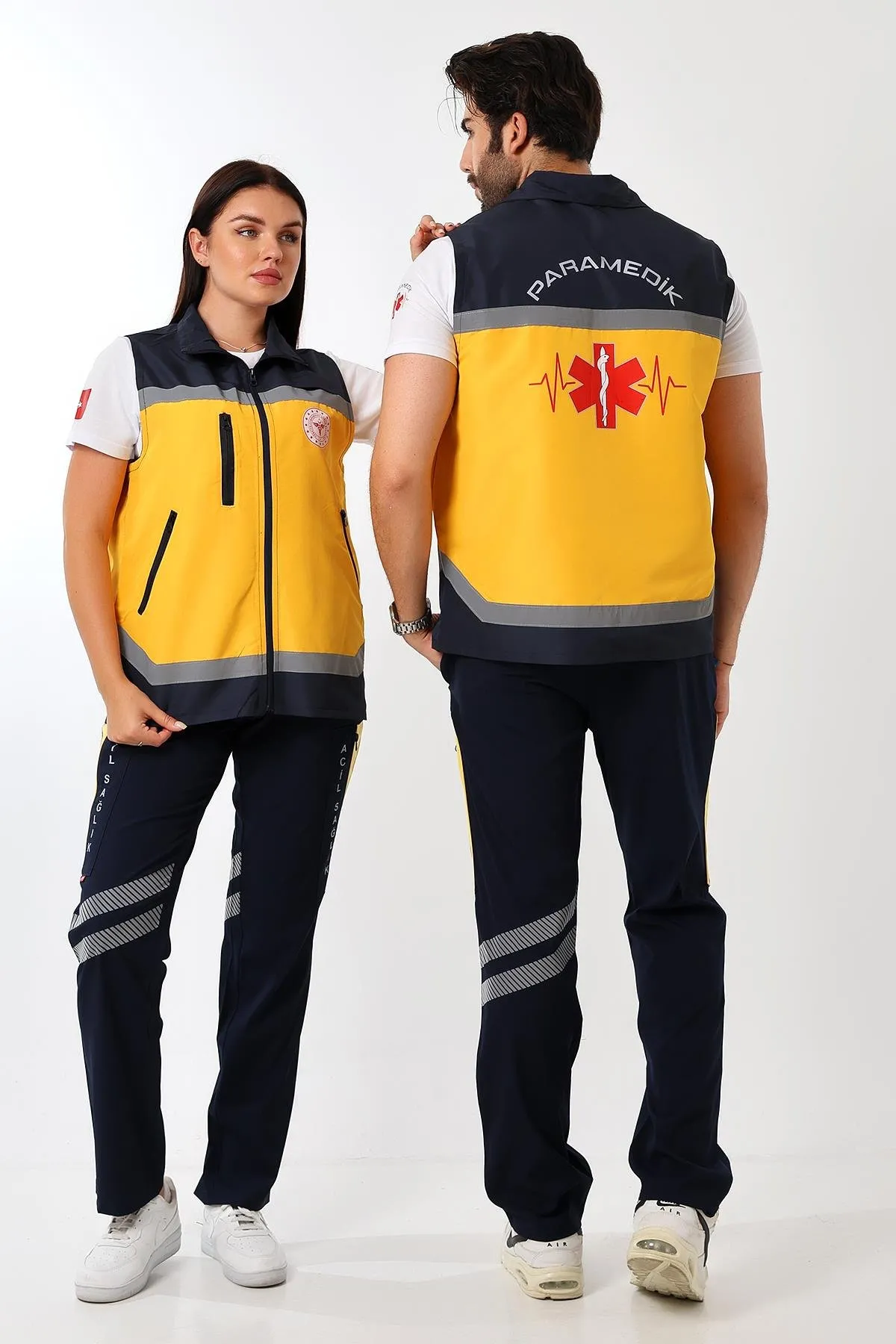 Paramedik Unisex Yazlık Yelek - Sarı