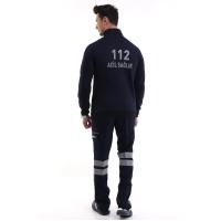 112 Sweatshirt Kışlık Unisex Balıkçı Yaka - Lacivert