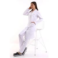 Doktor Öğretmen Kadın Önlük Uzun Boy Ceket Yaka - 171 Beyaz