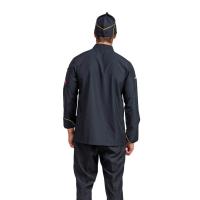 Erkek Aşçı Ceket 01 - Siyah-Sarı Biye