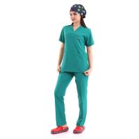 Zarf Yaka Kadın Takım - 30 Ameliyathane Yeşili